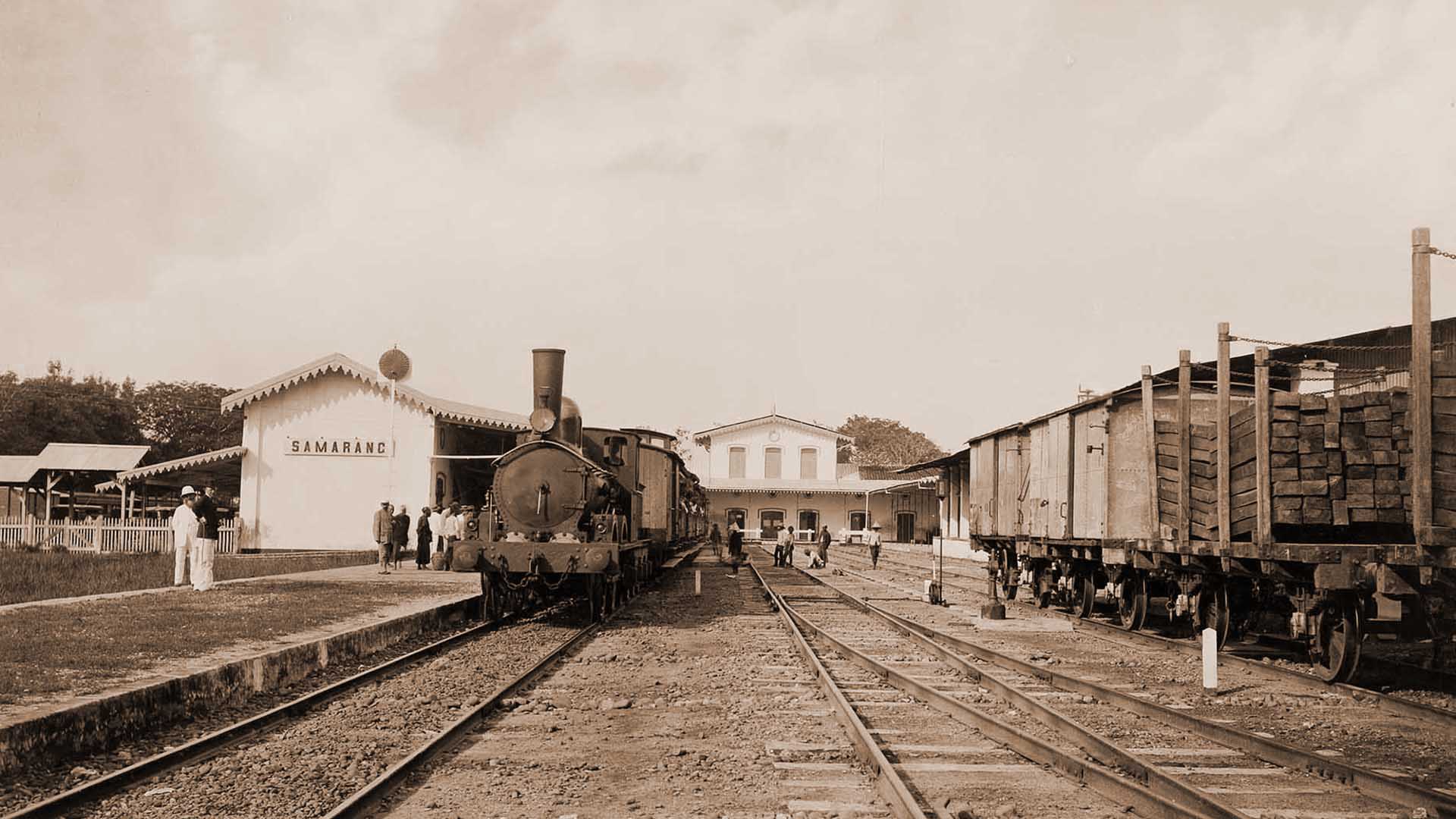 Stasiun Semarang Tawang era kolonial Belanda