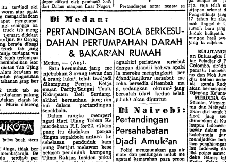 Kematian Menghantui Sejarah Sepak Bola Indonesia